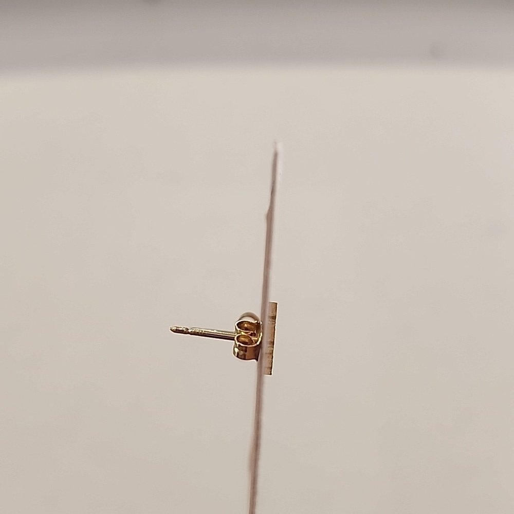 Gold NWOT Geometric Stainless Steel Stud Butterfly6 Earrings - Picture 4 of 6
